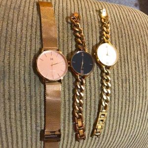 Not for sale. MVMT 3 all 316L stainless water resistant watches.